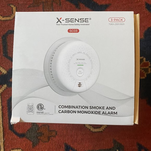 X-SENSE SC03 3-Pack Combination Smoke and Carbon Monoxide Alarm